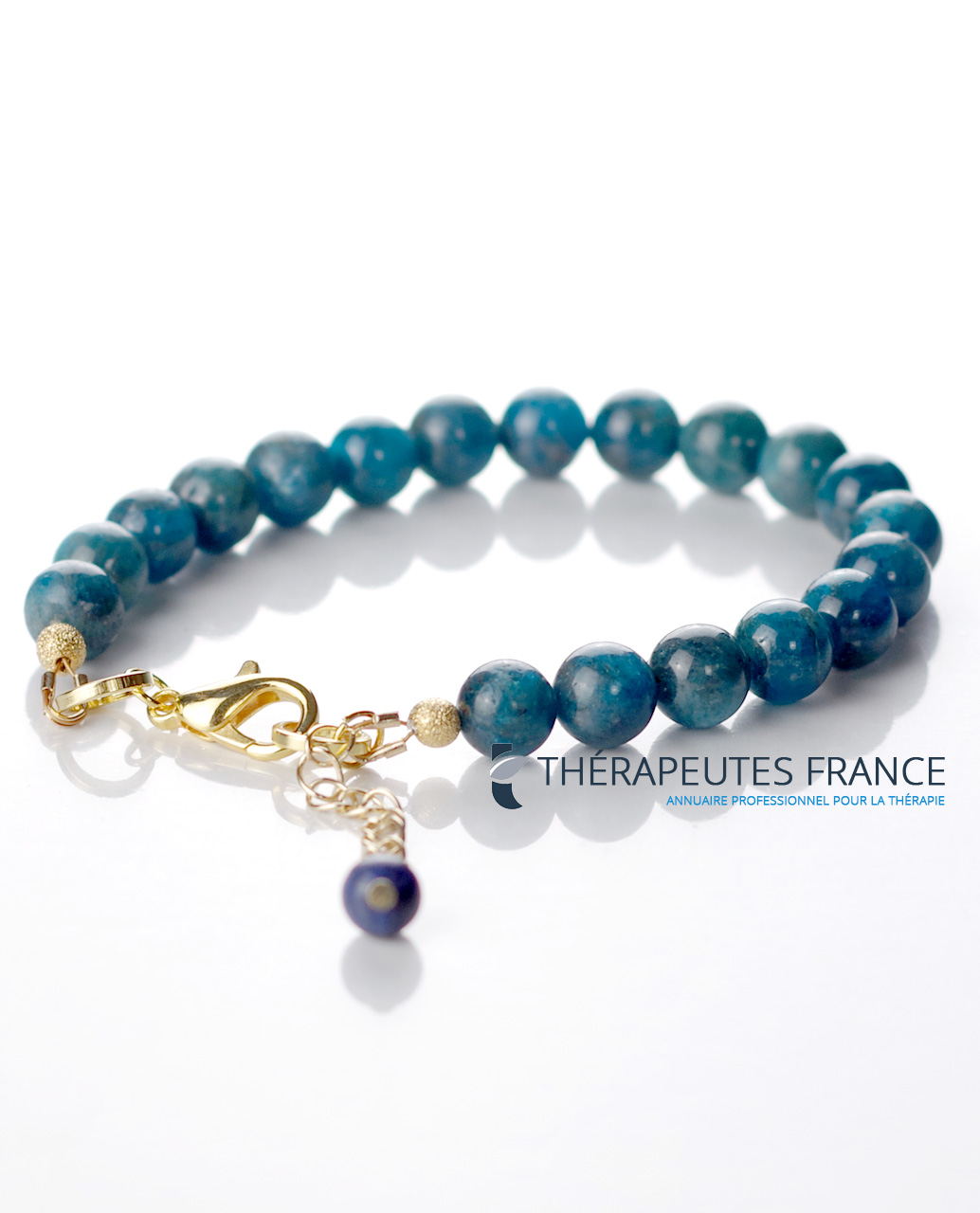 Bracelet apatite bleue