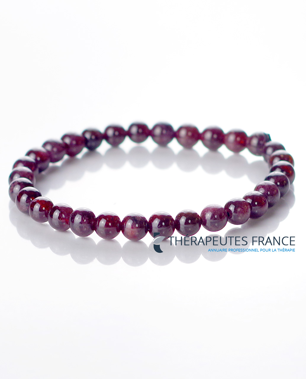 Bracelet grenat 6mm