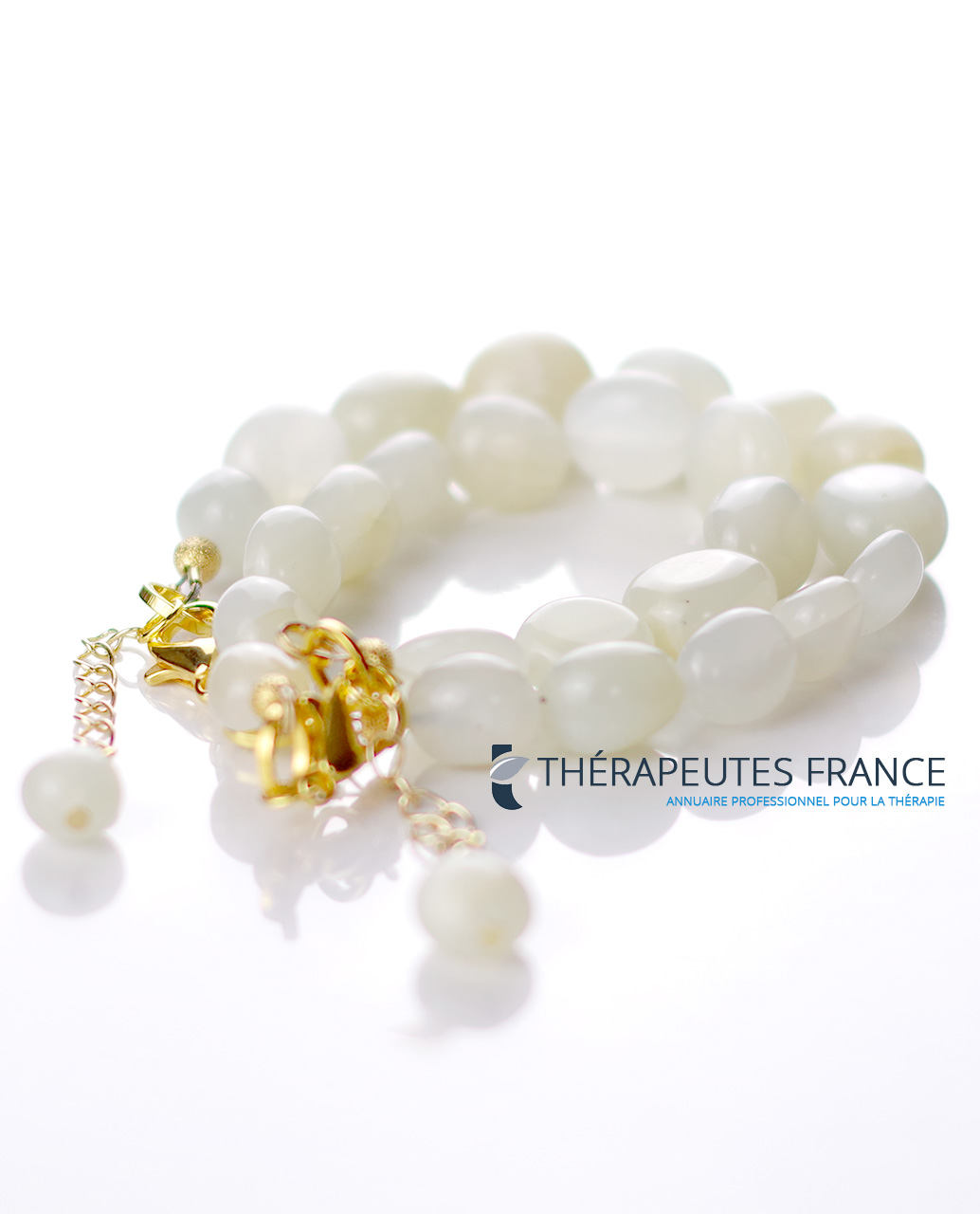 Bracelet galets pierre de lune