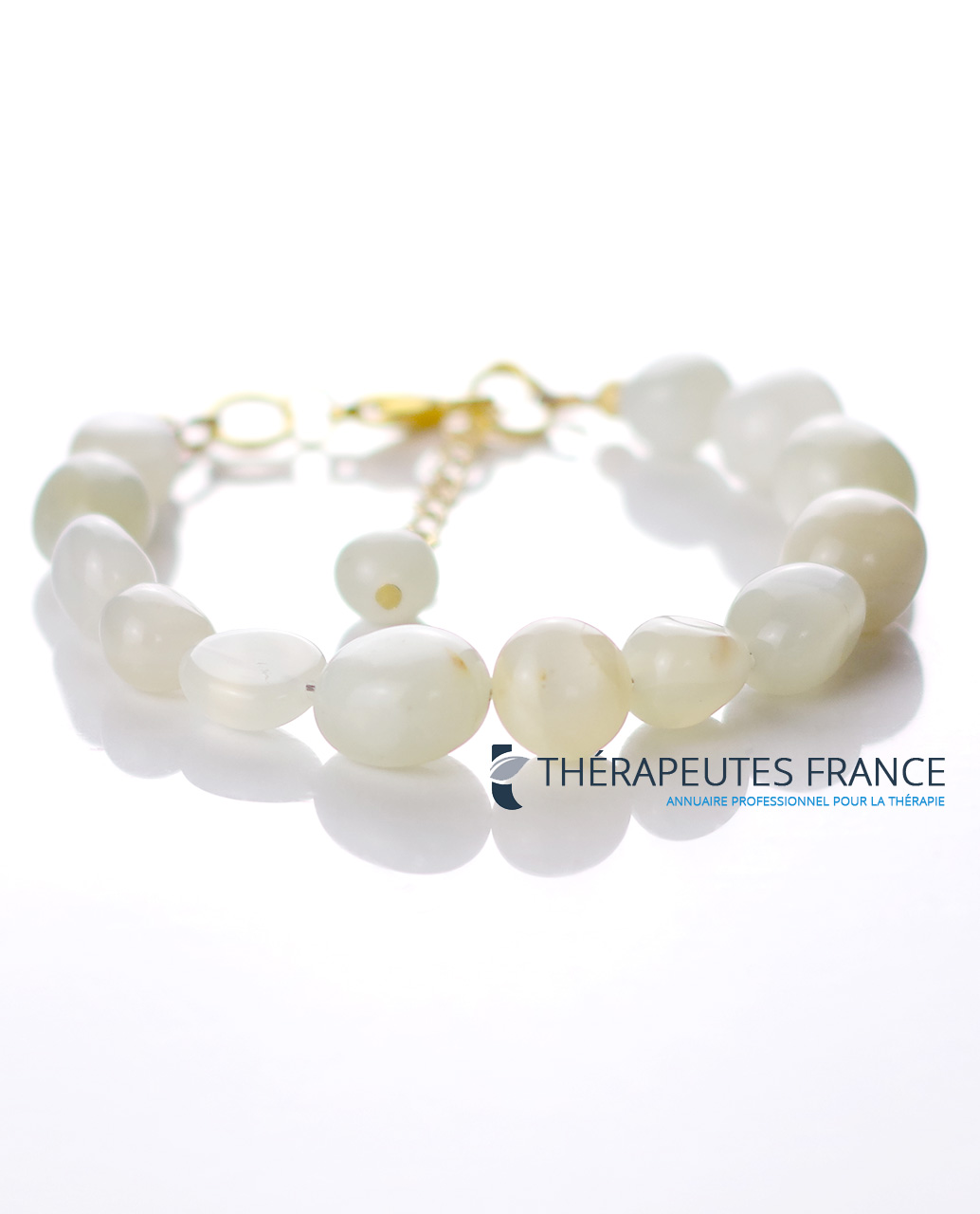 Bracelet galets pierre de lune