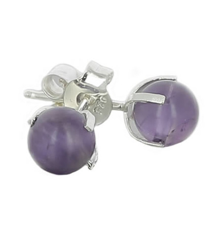 Puces d'oreilles en Améthyste