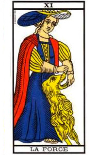 tarot de Marseille la force 11 tarot de Marseille la force 11