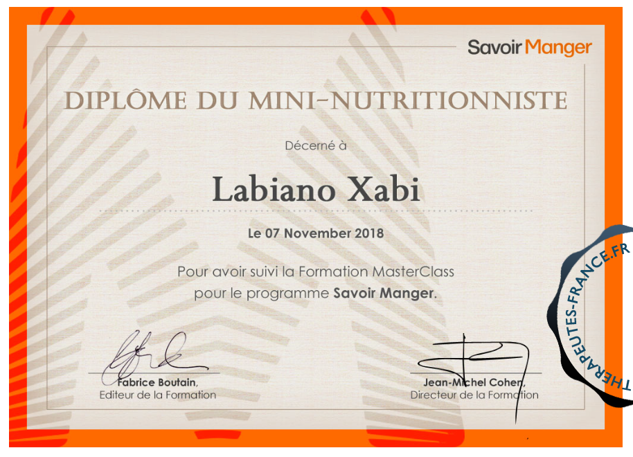 Nutrith&eacute;rapie