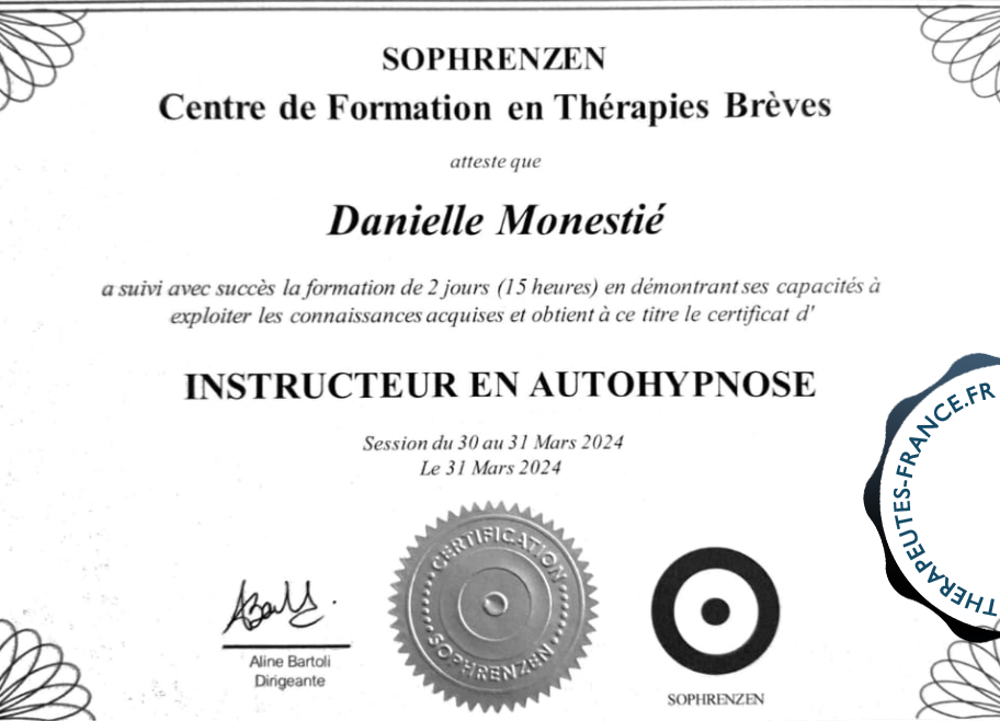 Instructrice autohypnose